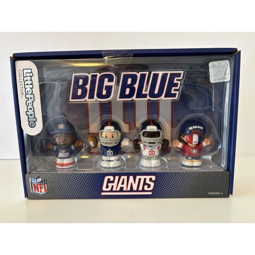 Little People Figure Set NFL NEW YORK NY GIANTS Big Blue Collector Series 1 NEW